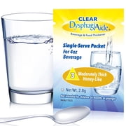 Clear DysphagiAide Thickener, IDDSI Level 3 Moderately Thick, Single-Serve Packets, 36 Count