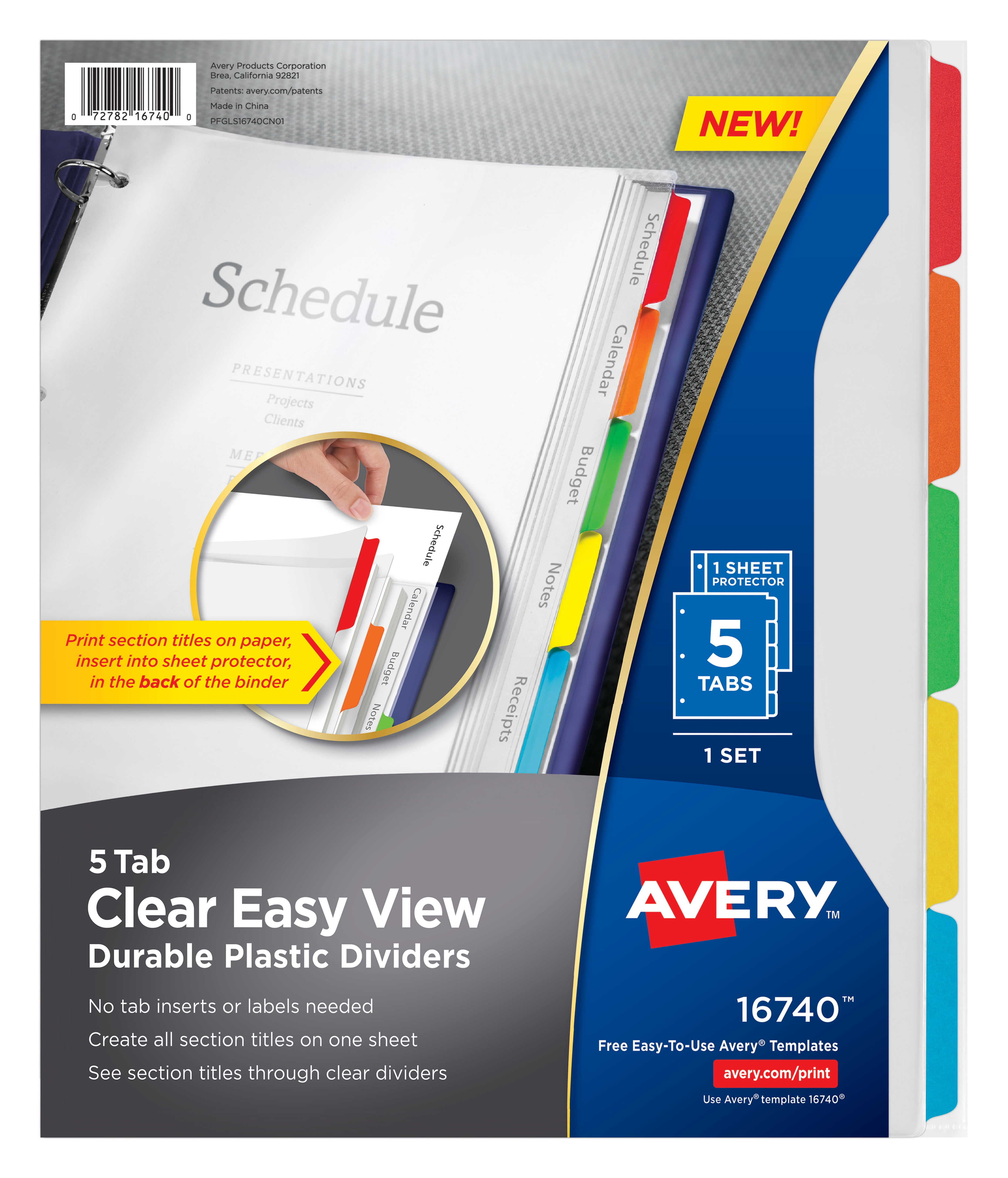 Avery Individual Legal Exhibit Dividers, Avery Style, 1, Side Tab, 8.5 X 11 Inches, Pack Of 25 (11911)