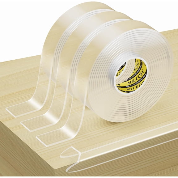 Clear Edge Protector Strip, 0.8in x 9.84FT, Sharp Edge Wrap Cover Tape, Self Adhesive Corner Protective Bumper Guards for Cabinet Door Desk Glass Table Furniture, Kitchen Countertop, Waterproof