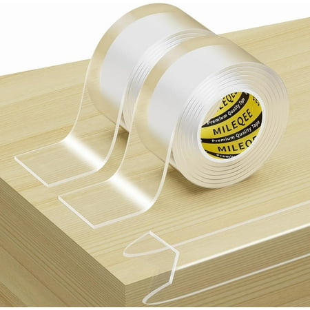 Clear Edge Protector Strip, 1.57in x 9.84FT, Sharp Edge Wrap Cover Tape, Self Adhesive Protective Bumper Guards for Cabinet Door Desk Glass Table Bed Furniture, Kitchen Countertop, Waterproof
