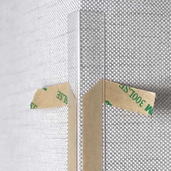 Clear Edge Protector Strip L Shape Wall Corner Guards Self Adhesive 31.5 inch