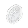 Food Label Sticker Options Clear Embossed Wax Seal Sticker Adhesive Sealing Label for Journals ...