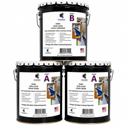 Colored Epoxies Clear Epoxy Resin and Hardener Kit, 21 Mix Ratio, Garage Coatings, Flake Floors, Metallic Epoxy Flooring, Clear, 15 Gallon Kit