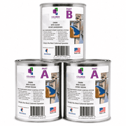 Colored Epoxies Clear Epoxy Resin and Hardener Kit, 2:1 Mix Ratio, Garage Coatings, Flake Floors, Metallic Epoxy Flooring, Clear, 1.5 Gallon Kit