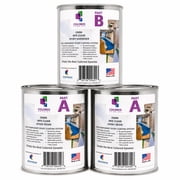 Colored Epoxies Clear Epoxy Resin and Hardener Kit, 2:1 Mix Ratio, Garage Coatings, Flake Floors, Metallic Epoxy Flooring, Clear, 1.5 Gallon Kit