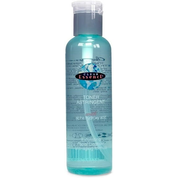 Clear Essence Anti-Aging Toner Astringent W/Alpha Hydroxy Acid - Acne Toner for Face - (8 oz.)