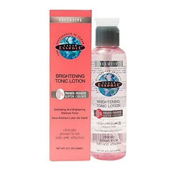 Clear Essence Brightening Tonic Lotion- Face Skin Brightening Blemish Spot Treatment (8 oz.)