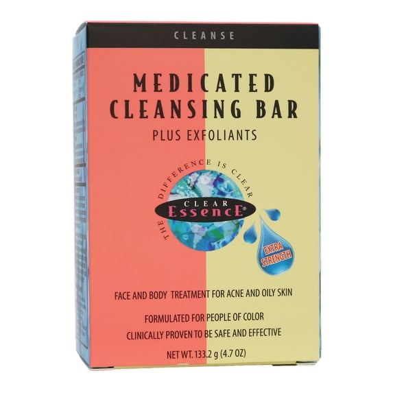 Clear Essence Medicated Cleansing Bar Plus Exfoliants, 4.7 Oz., Pack of 3