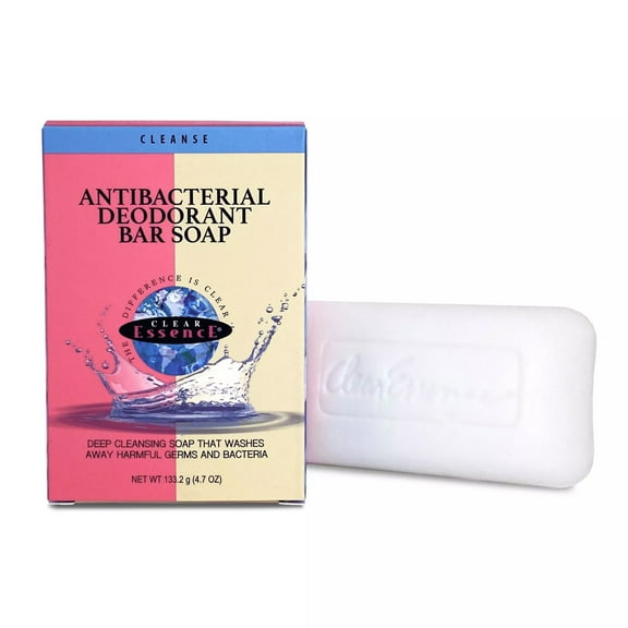 Clear Essence Platinum Antibacterial Deodorant Bar Soap, 4.7 Oz.