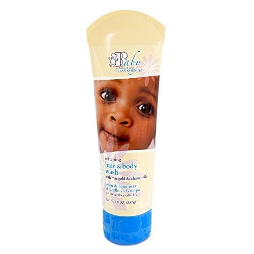 Clear Essence Softening Hair & Body Wash with Marigold & Chamomile -for Baby Skin Care - 8 oz.