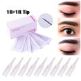 Clear Eyebrow Tattoo Needle Tips for Permanent Makeup Tattoo Nozzle