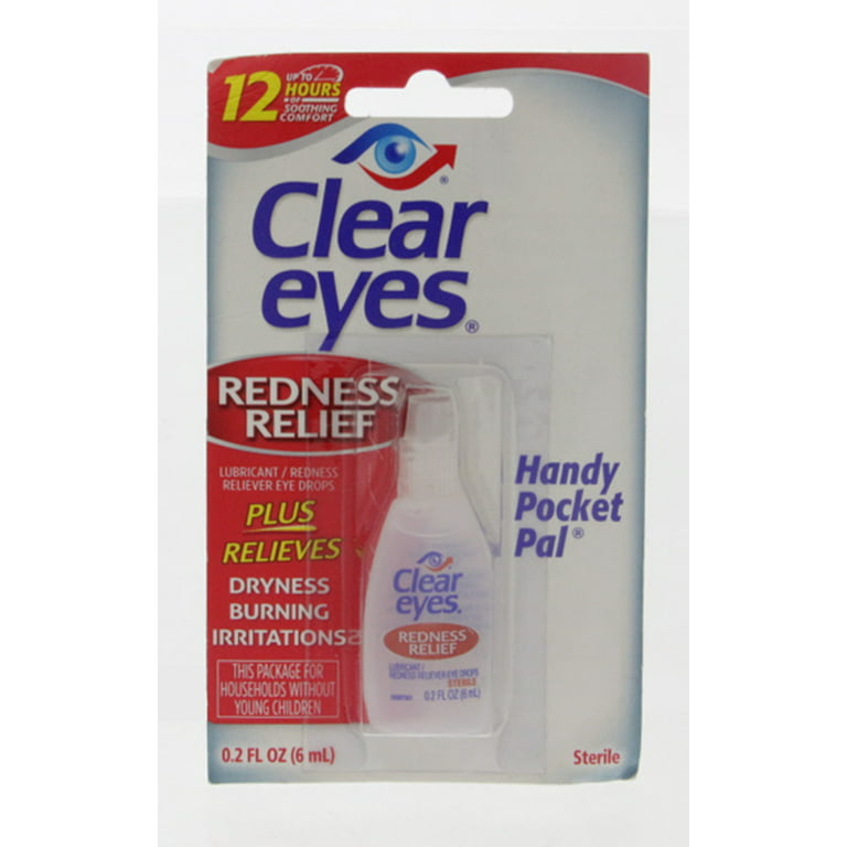 Clear Eyes Redness Relief Eye Drops 6ml - Gotas para los ojos (Pack of 3)