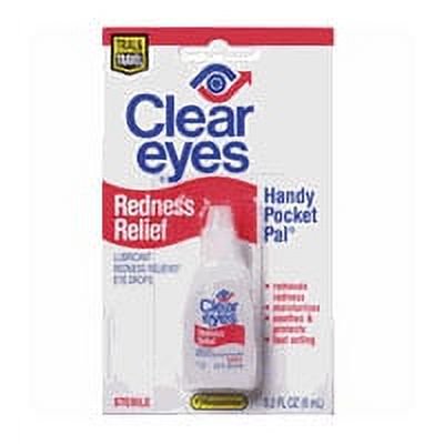 Clear Eyes Redness Relief Sterile Eye Drops - 0.2 Oz, 2 Pack