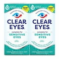 thumbnail image 1 of Clear Eyes, Sensitive Eyes, Eye Drops, 0.5 Oz, 2 Pack, 1 of 8