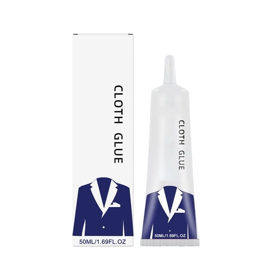 Clear Fabric Adhesive, 1.7oz Flexible Glue, Shoe Repair Glue for Clothes, Leather, DIY Projects, Crafting, Home, Shoe Maintenance