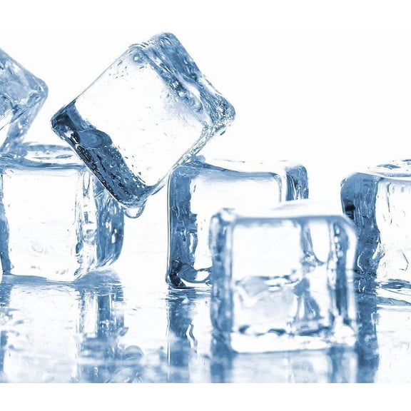 Clear Fake Acrylic Ice Cubes - 10 Pcs Square Shape, 1.2 Inch Transparent Artificial Acrylic Plastic Ice Rocks for Photography Props & Kitchen Decoration