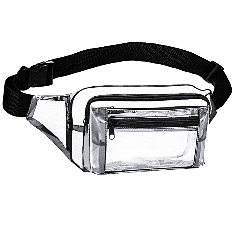 Black and white fanny pack best sale