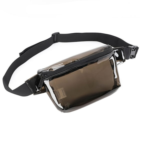 Clear Fanny Pack for Stadium Events Waterproof Transparent Waist Bag Women Men Small Crossbody Bags Travel