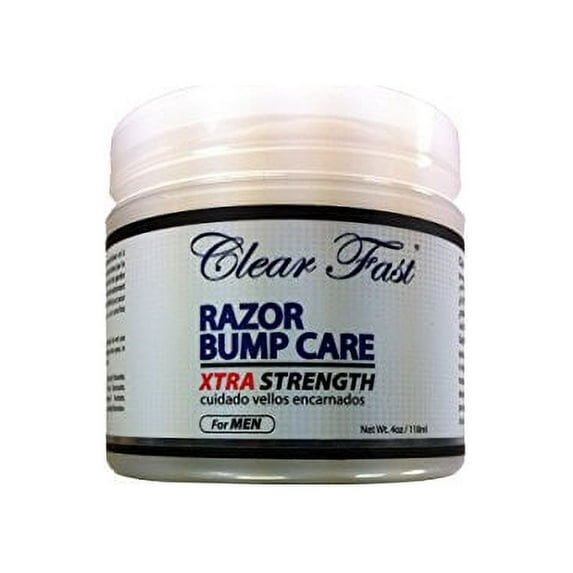 Clear Fast Razor Bump Cream for Men, Extra Strength, 4 Ounce