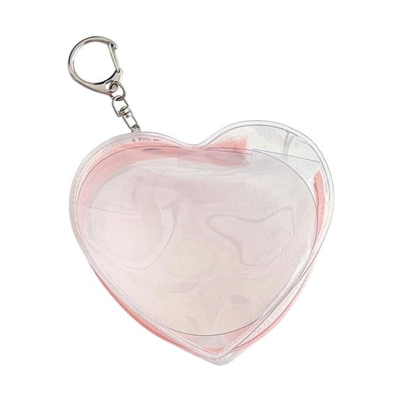 Clear Figure Display Bag with Keychain Doll Storage Bag Collectible Display Case
