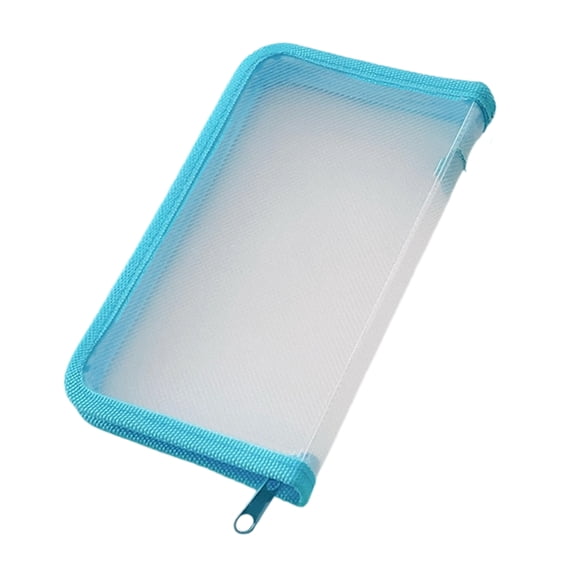 Clear File Storage Pouches Zippered Closure Receipt Folder Small Document Organiser Case For School Supplies