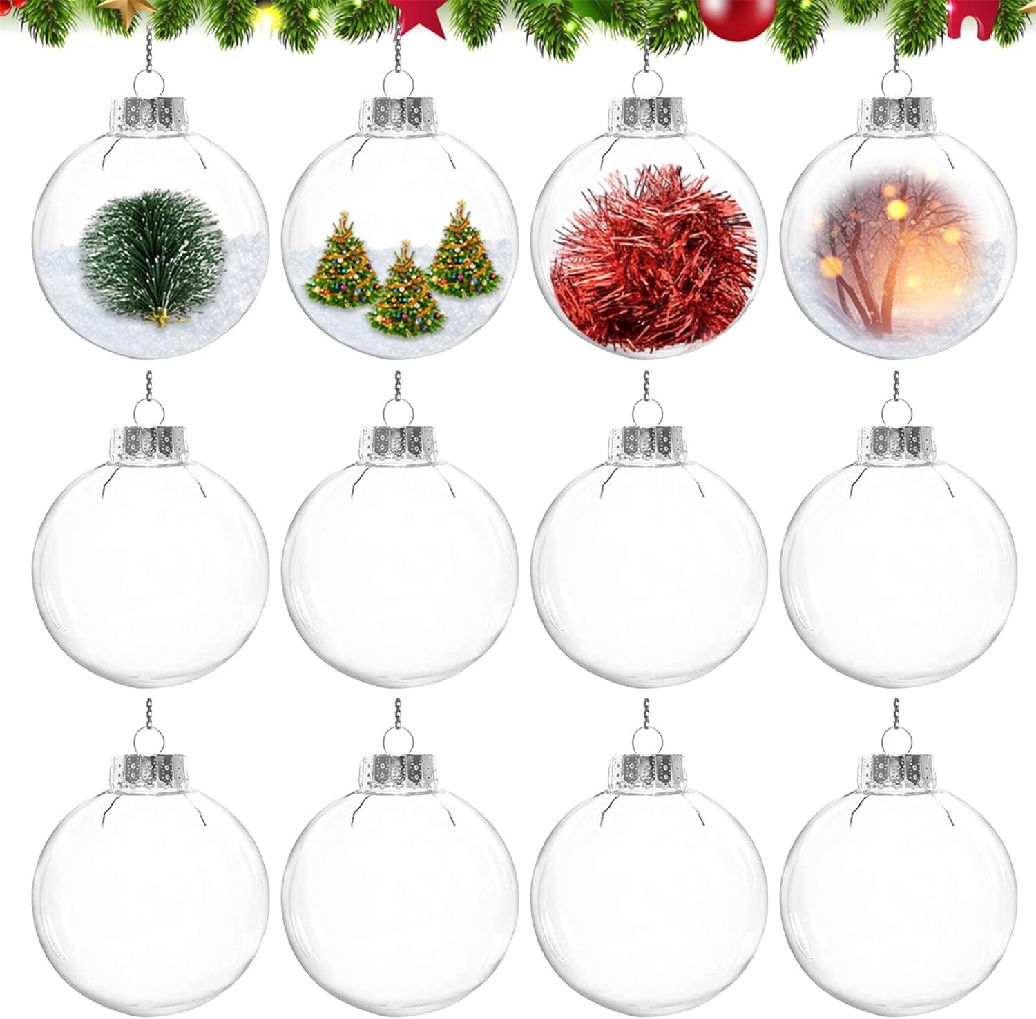 Clear Fillable Ornaments Ball,Topboutique Halloween Decorations Balls ...