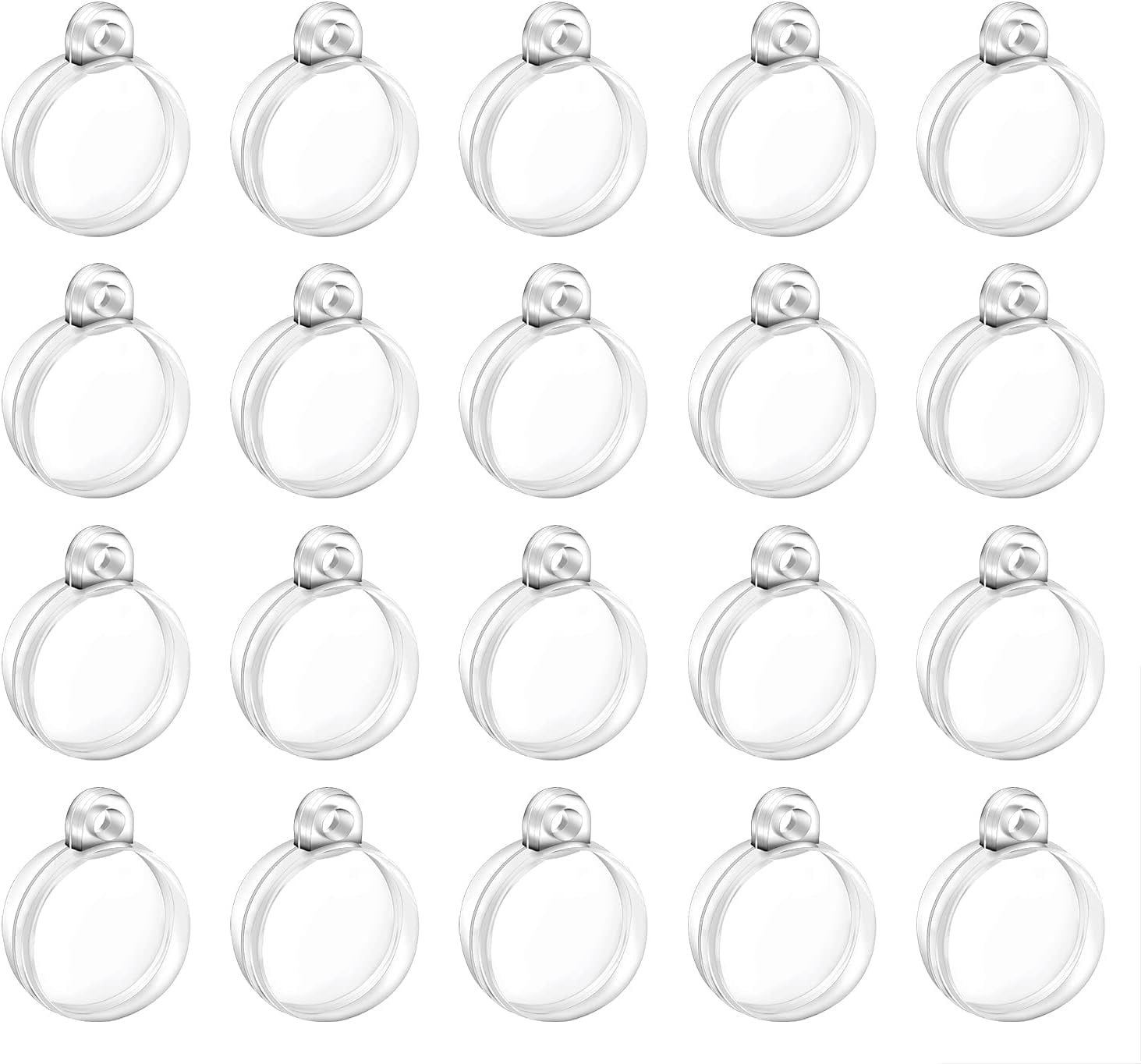 Clear Fillable Ornaments Balls, 20Pcs Transparent Plastic Decorative