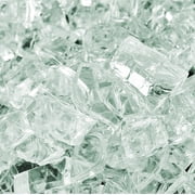 Clear Fire Glass | Arctic Ice, Original Fire Glass, 1/4" | 10 lbs