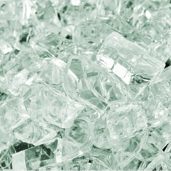 Clear Fire Glass | Arctic Ice, Original Fire Glass, 1/4" | 10 lbs