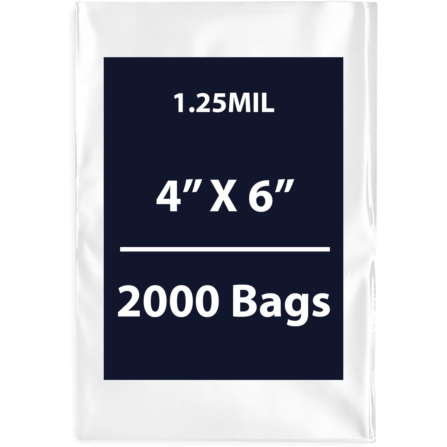Clear Flat Poly Bags, 1.25Mil 4