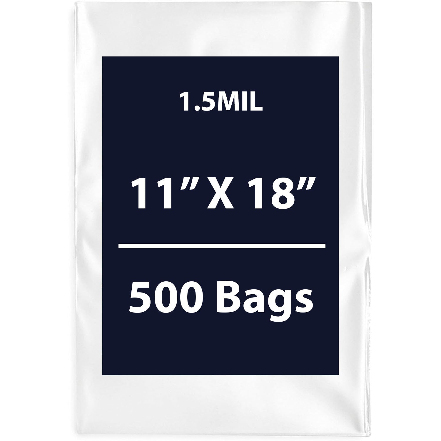 Clear Flat Poly Bags, 1.5Mil 11