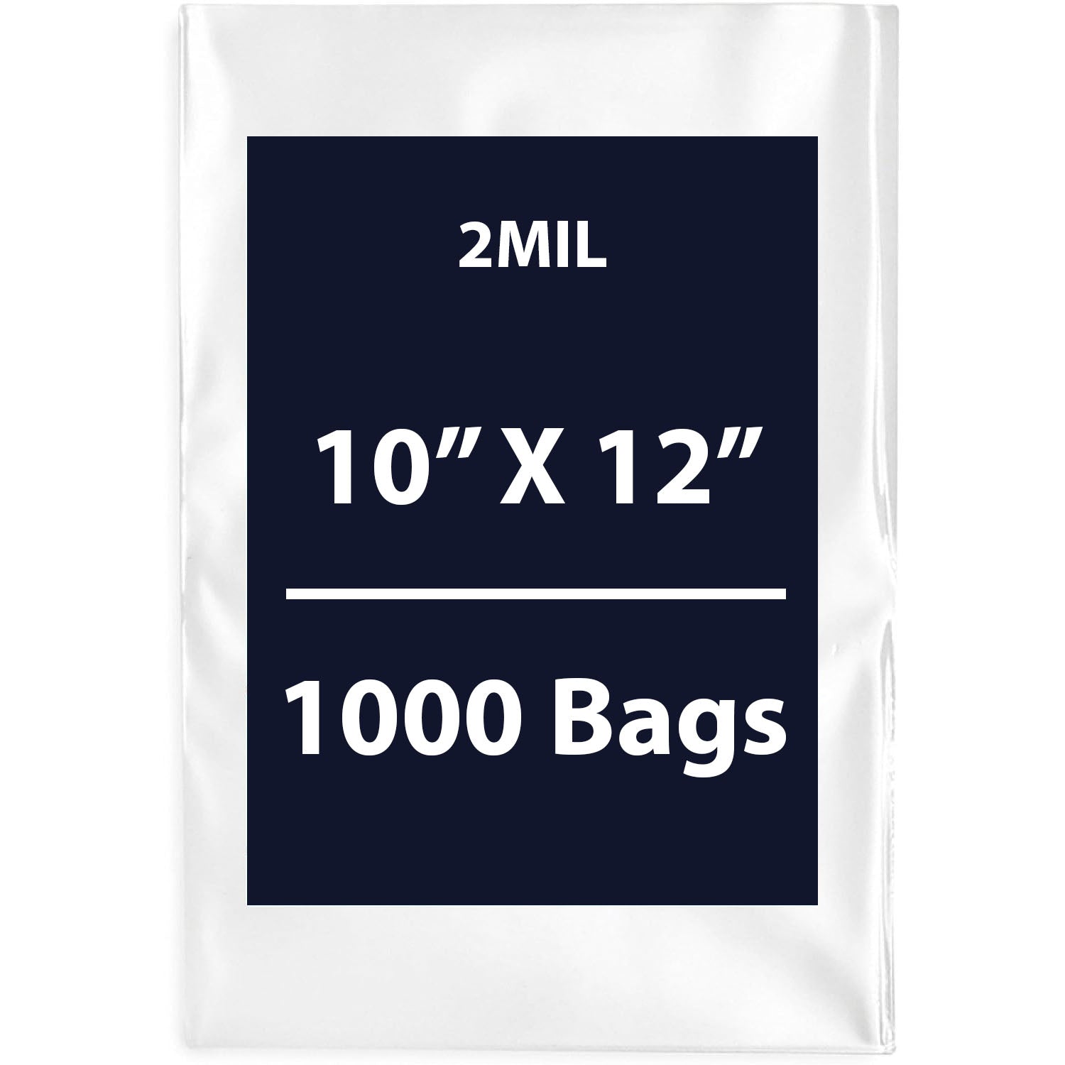 Clear Flat Poly Bags, 2Mil 10