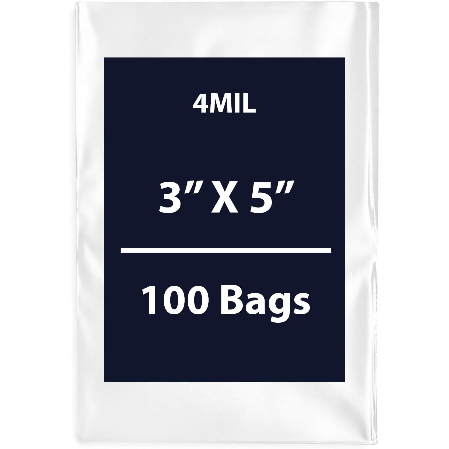 Clear Flat Poly Bags, 4Mil 3