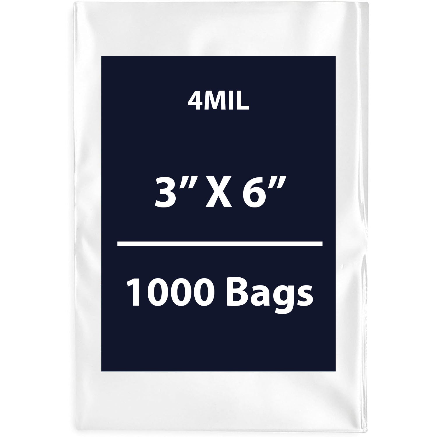 Clear Flat Poly Bags, 4Mil 3