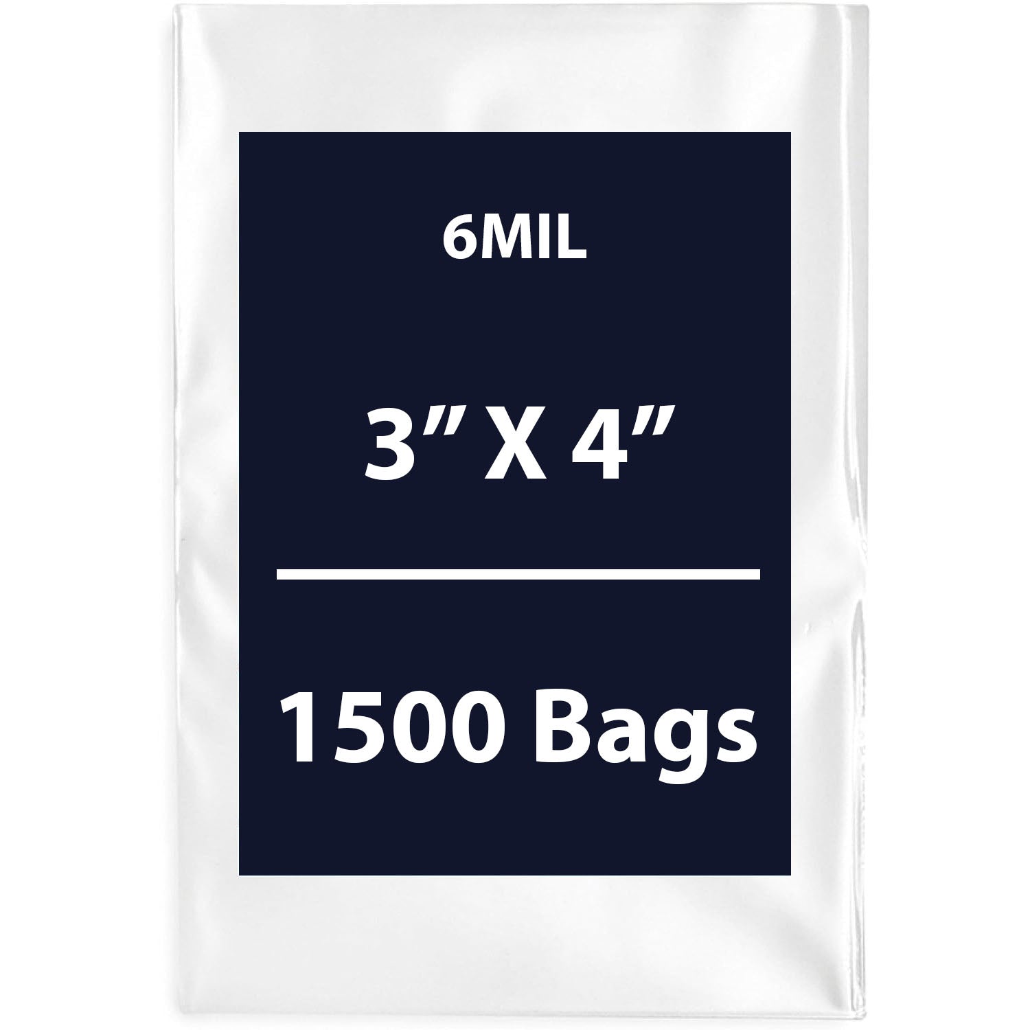 Clear Flat Poly Bags, 6Mil 3