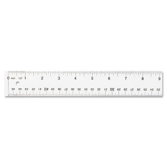 Clear Flexible Acrylic Ruler, Standard/metric, 18" Long, Clear | Bundle of 10 Each