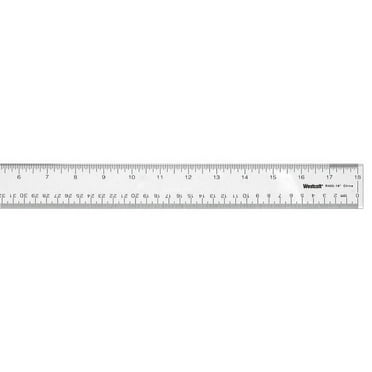Clear Flexible Acrylic Ruler, Standard/metric, 18" Long, Clear | Bundle of 5