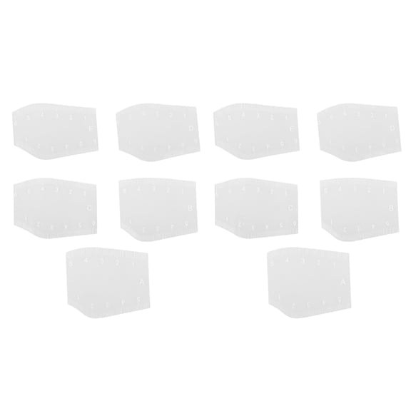 Clear Flexible Eyebrow Shaping Guide Recyclable Brow Pattern Format For Precise Makeup Plan
