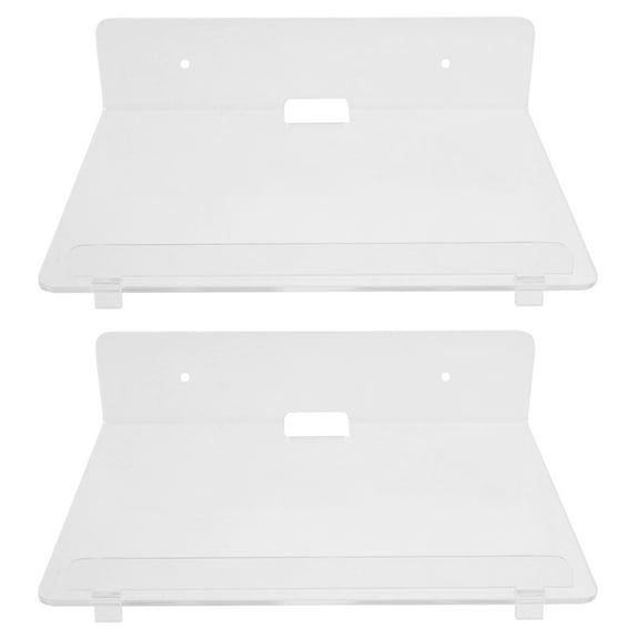 Clear Floating Wall Shelves Multi Functional Acrylic Shelves for Flower Pots Speakers Cameras