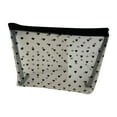 thumbnail image 1 of Clear Flocking Net Storage Bag Multipurpose Cosmetic Pouches For Travel Office Home Organization, 1 of 9