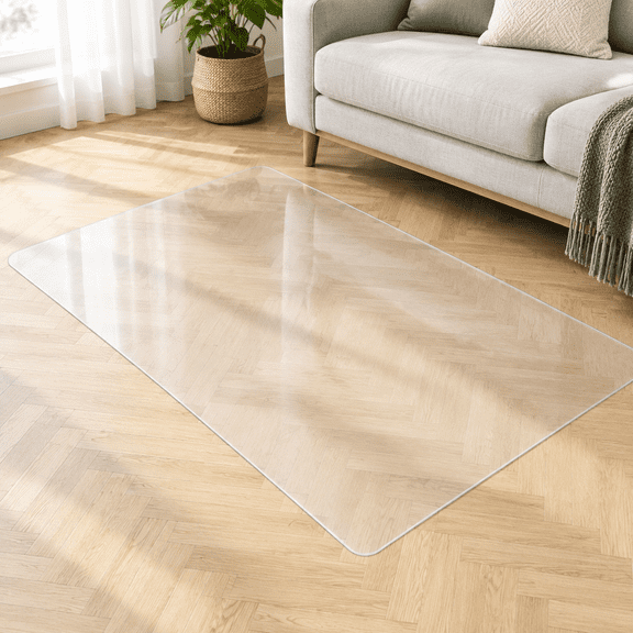 Clear Floor Mat For Home 8'*12' Large Non-slip Plastic Rug Spills