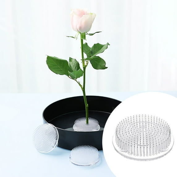 Clear Flower Round Pin Holders for Floral Arrangements Wedding Party Decoration Floral Design