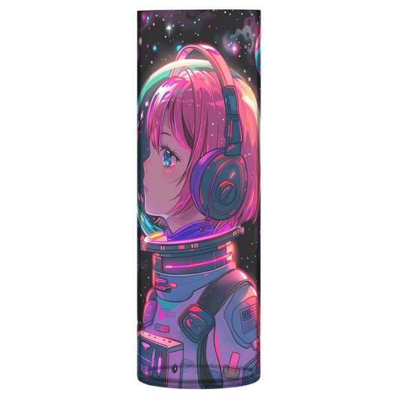 Clear Flower Vase Centerpieces Plastic Cylindrical Vases Home Wedding Decor 4"x12" Astronaut Girl in Space