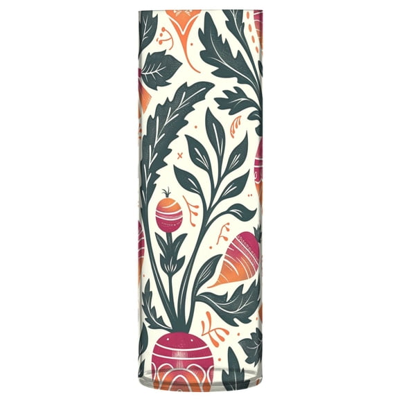 Clear Flower Vase Centerpieces Plastic Cylindrical Vases Home Wedding Decor 4"x12" Beet Folk Art