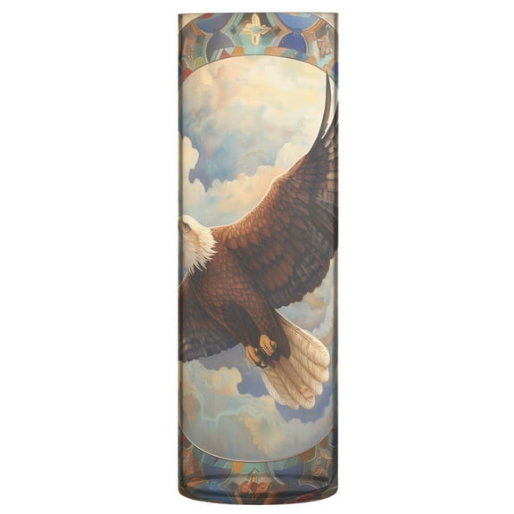 Clear Flower Vase Centerpieces Plastic Cylindrical Vases Home Wedding Decor 4"x12" Eagle Fly in Sky