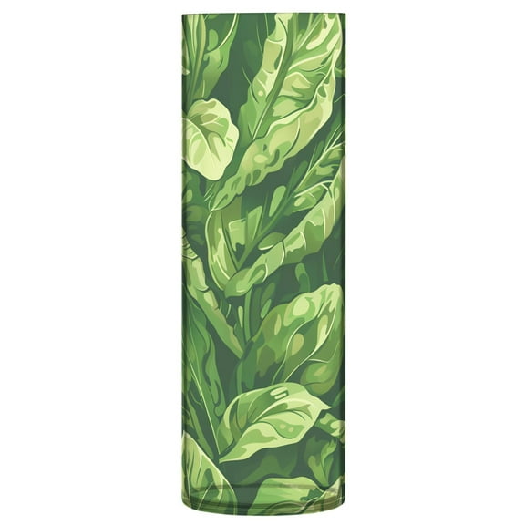 Clear Flower Vase Centerpieces Plastic Cylindrical Vases Home Wedding Decor 4"x12" Leafy Green Vegetable