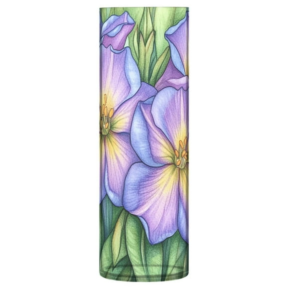 Clear Flower Vase Centerpieces Plastic Cylindrical Vases Home Wedding Decor 4"x12" Pencil Drawing Flower