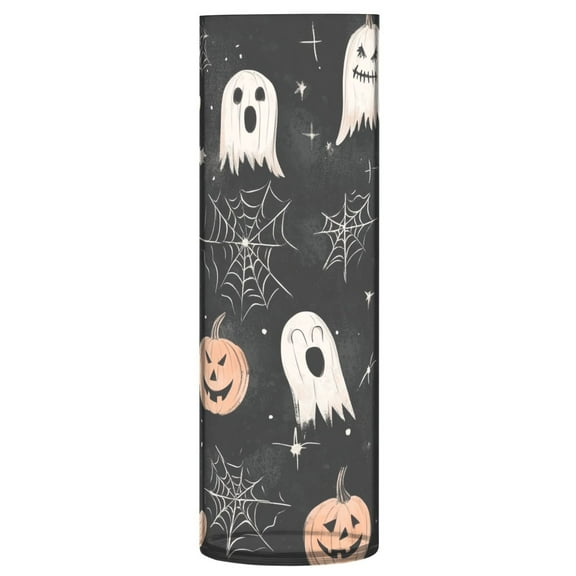 Clear Flower Vase Centerpieces Plastic Cylindrical Vases Home Wedding Decor 4"x12" Pumpkin Ghost Spiderweb