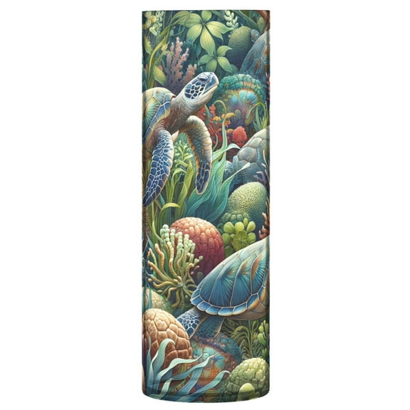 Clear Flower Vase Centerpieces Plastic Cylindrical Vases Home Wedding Decor 4"x12" Turtle Plants Coral