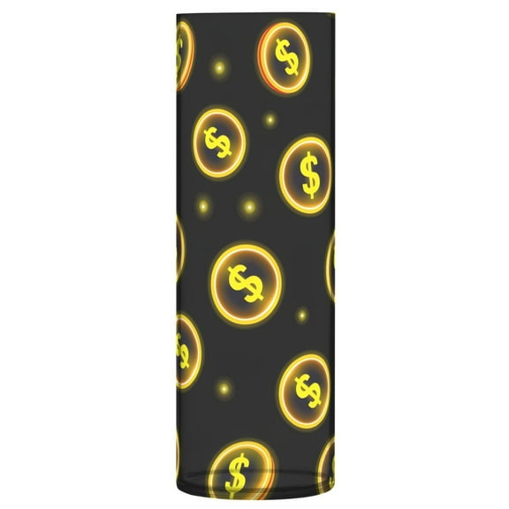 Clear Flower Vase Centerpieces Plastic Cylindrical Vases Home Wedding Decor 4"x12" Yellow Dollar Sign